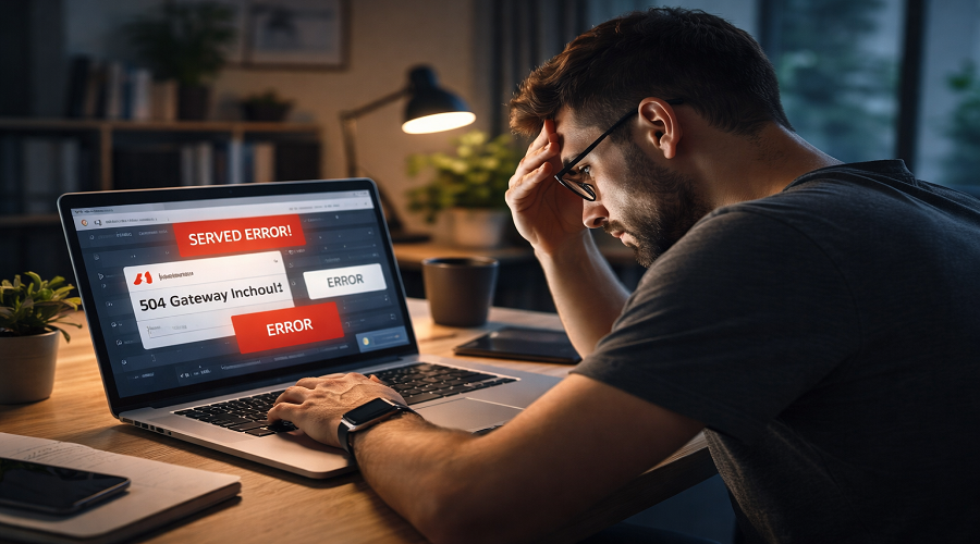 Freelance web developer facing slow website performance and server errors caused by poor web hosting